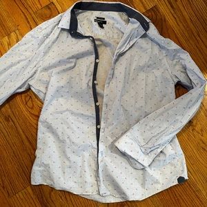 Men’s Flamingo Button Down Sz Large